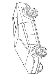 40+ semi coloring pages for printing and coloring. Tesla Cybertruck Coloring Page 1001coloring Com
