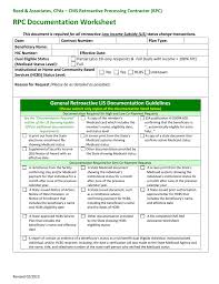 Rpc Documentation Worksheet