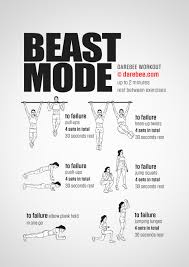 Beast Mode Workout Darebee Workout Challenge Calisthenics