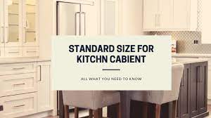 standard size for kitchen cabinet