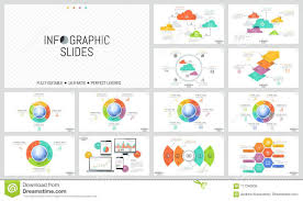 Huge Set Of Minimal Infographic Design Layouts Round
