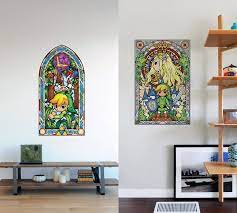 zelda stained glass wall decals rule