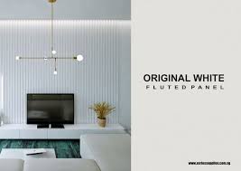 White Fluted Panel Wall Paneling