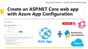 create an asp net core web app with