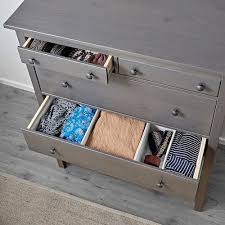 hemnes 6 drawer chest dark gray