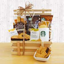 starbucks coffee gift crate gift basket