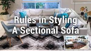 rules in styling a sectional sofa mf