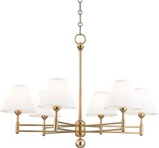 Hudson Valley Mds105 Agb Classic No 1 Aged Brass Chandelier Light Hud Mds105 Agb
