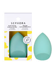 sephora collection multi tasking makeup sponge coverage and correction blue one size