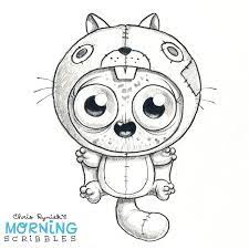 Morning scribbles #182 | chris ryniak on patreon. Morning Scribbles 696 Chris Ryniak On Patreon Cute Monsters Drawings Cute Little Drawings Cute Drawings