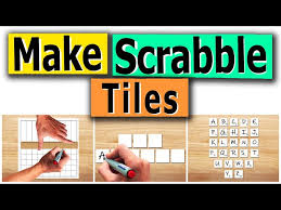 how to make scrabble tiles make