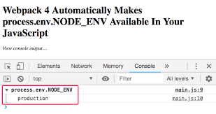 process env node env available