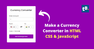a currency converter in html css