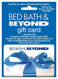 bed bath beyond gift card 25 500