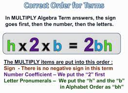 Algebra Terms And Expressions Passy S