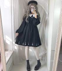 全新Gothic Lolita黑暗日系哥德式可愛系倒十字女裝連身裙, 女裝, 連身裙& 套裝, 連身褲- Carousell