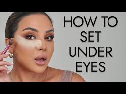 the correct way to set your under eyes