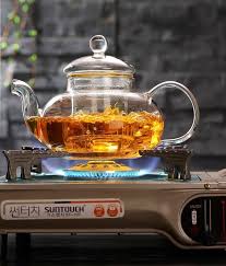 Gas Stove Heatable Glass Teapot Glass