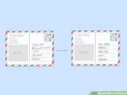 How To Write A Postcard With Sample Postcards Wikihow