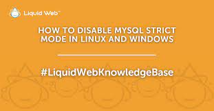 how to disable mysql strict mode linux