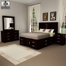 Bedroom Furniture Set 24 3d Model