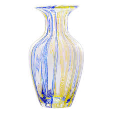 Vintage Glass Vase In Venetian Glass