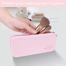 portable makeup brush organizer bag