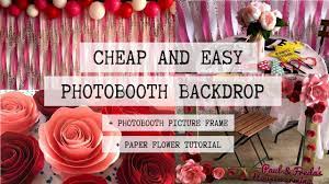 diy photobooth backdrop and