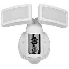 Feit Electric Led Dual Head Motion Sensor Smart Floodlight With Security Camera Walmart Com Walmart Com
