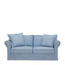 seater washed cotton ice blue
