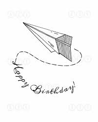printable paper plane write happy birthday digital illustration good luck for exams good luck cards birthday wishes for him airplane decor