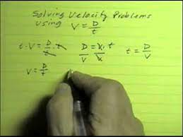 Velocity Equation Part 1 How To Use