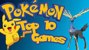 Vlogergames Countdowns - Top 10 Pokémon Games - YouTube