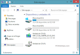 carpetas de mi pc en windows 8 1