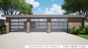 Modern Garage Plan 3 Car By Tyree