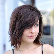 Medium length hair is perfect for women who don't want short hair but can't handle long hair. 55 Best New Short Hair With Side Swept Bangs