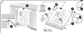 bosch cutom panel dishwasher template