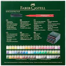 Faber Castell India Ink Pitt 60 Ct Artist Brush Pen Studio