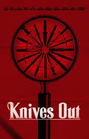 Alternative minimalist movie polaroid poster: Knives Out Movie Poster Wall Minimalist Poster Movie Posters