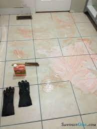 how to remove paint from grout and tile
