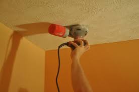 how to remove a stipple ceiling by sanding