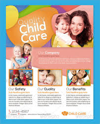 Child Care Flyer Template Day Flyers Psd Daycare On Sample Of