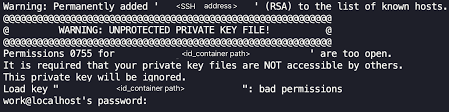 ssh sftp connection to a compute