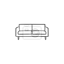 Sofa Hand Drawn Outline Doodle Icon