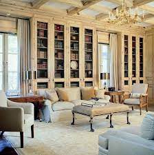 30 Classic Home Library Design Ideas Imposing Style - Freshome.com | Home  library design, Classic home library design, House design gambar png