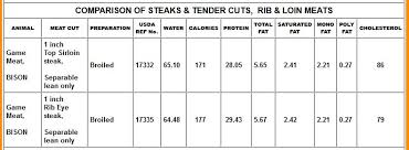 bison basics nutrition