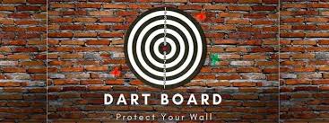 dart board to protect wall