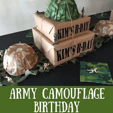 army camouflage 60th birthday party