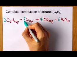 ethane c2h6 balanced equation