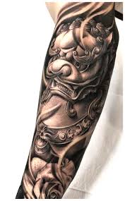 Best Foo Dog Arm Tattoos New Collection